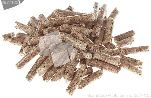 Image of Heap of Wooden Pellets Cutout