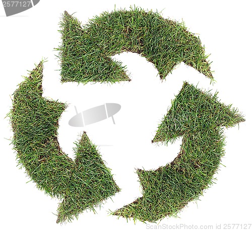 Image of Recycling Symbol Cut Out