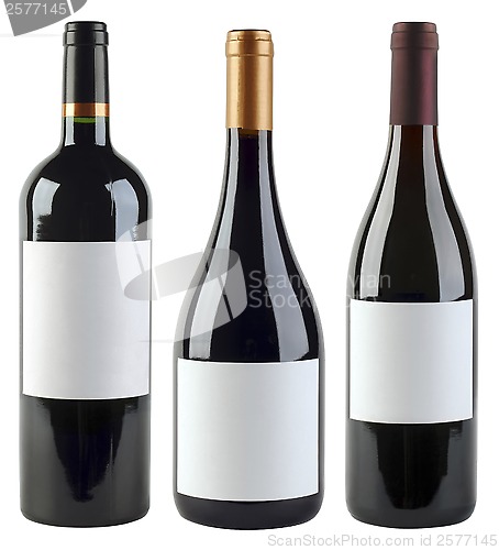Image of Wine Bottles Template