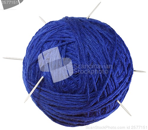 Image of Blue Ball of Wool