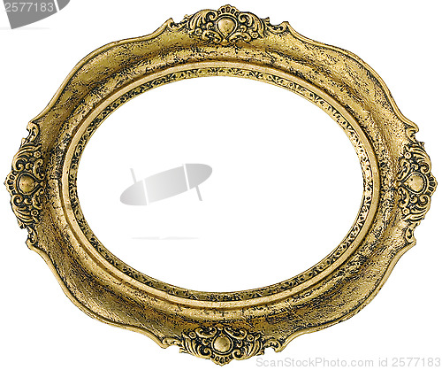 Image of Golden picture frame cutout