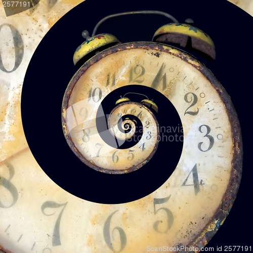 Image of Infinite Old Rusty Clock