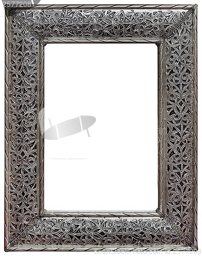 Image of Pewter Mirror Frame Cutout