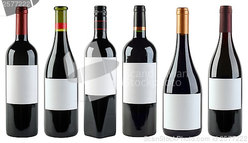 Image of Wine Bottles Template