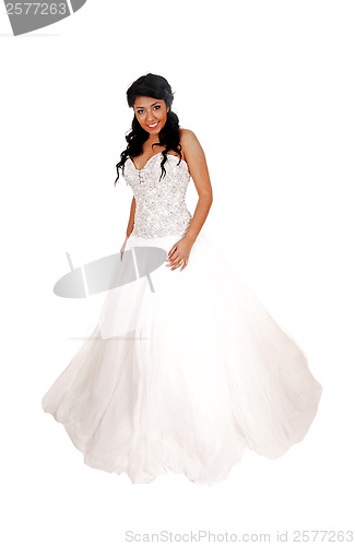 Image of Girl in wedding dress.