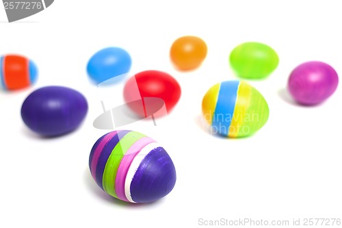 Image of Coloured easter eggs