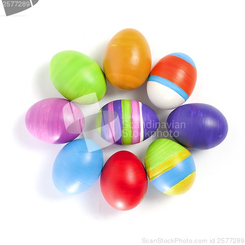Image of Coloured easter eggs