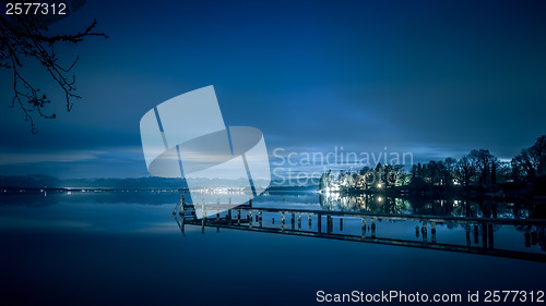 Image of Starnberg Lake by night