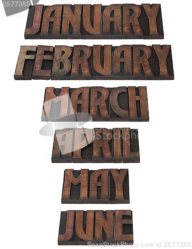 Image of Year Month Calendar Cutout