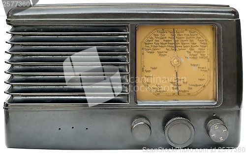 Image of Old radio cutout