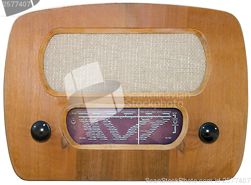 Image of Old radio cutout