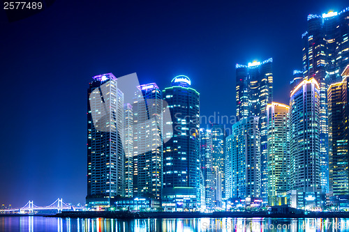 Image of Busan city at night