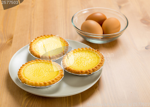 Image of Hong Kong food, Egg tart and egg