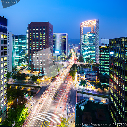 Image of Seoul city at night