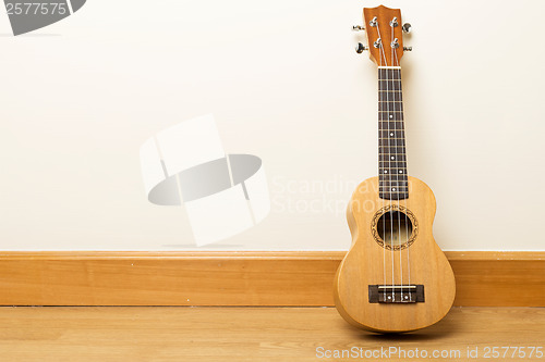 Image of Ukuele on the floor