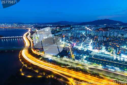 Image of Seoul city night