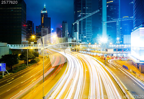 Image of Traffic in Hong Kong city