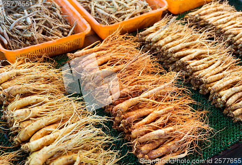 Image of Ginseng sell in Korean market