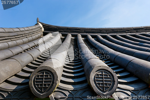 Image of Traditional korean architecture roof eaves