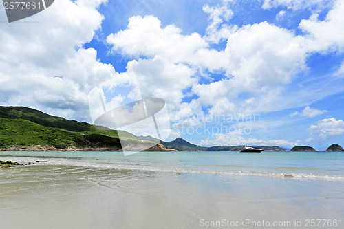 Image of Beautiful beach on island