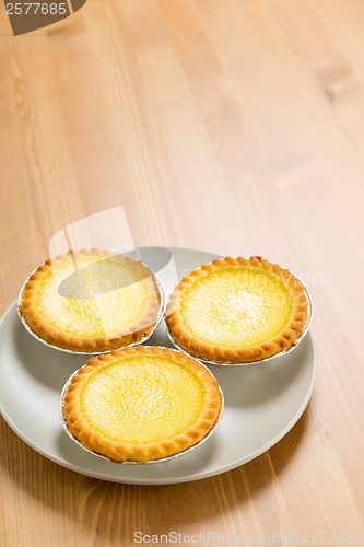 Image of Egg tart on plate