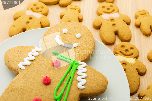 Image of Group of gingerbread cookies
