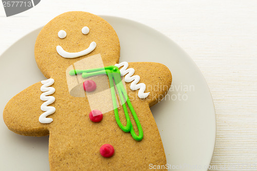 Image of Gingerbread man on white