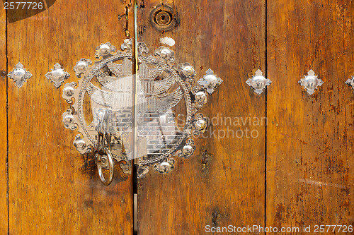 Image of Old traditional korean door 