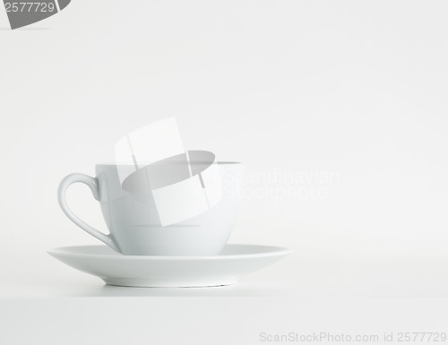 Image of White coffee cup