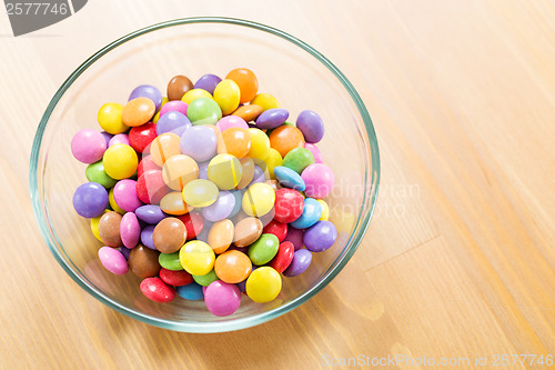 Image of Chocolate candy in bowl