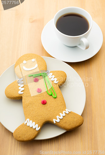 Image of Gingerbread men and coffee