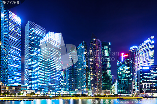 Image of Singapore at night 