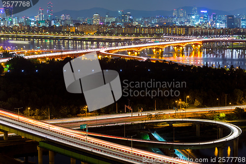 Image of Seoul city night