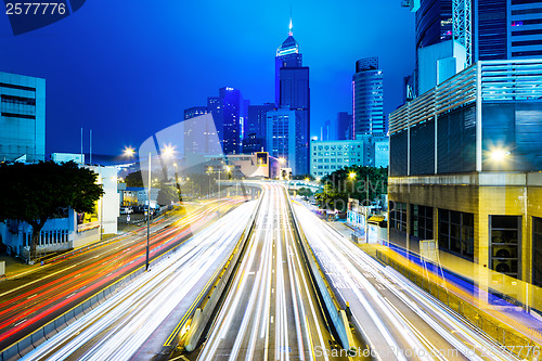 Image of Traffic night in Hong Kong