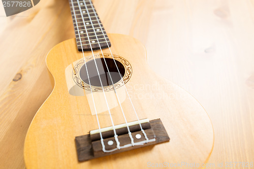 Image of Ukulele close up