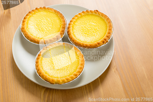 Image of Egg tart on plate