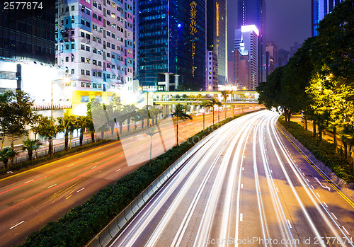 Image of Traffic trail in Hong Kong