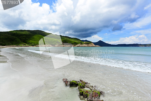 Image of Beautiful beach on island