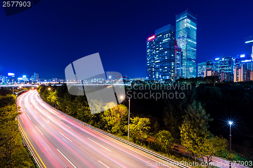 Image of Seoul city at night