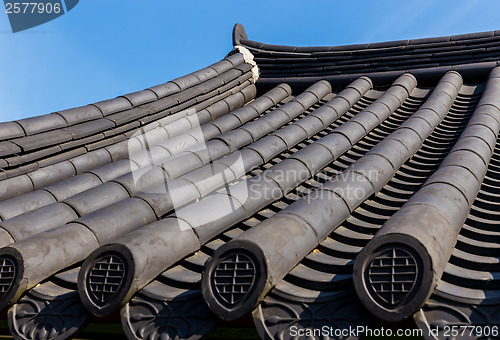 Image of Traditional korean architecture roof eaves