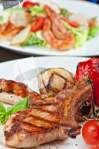 Image of meat with vegetable