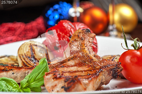 Image of meat with vegetable