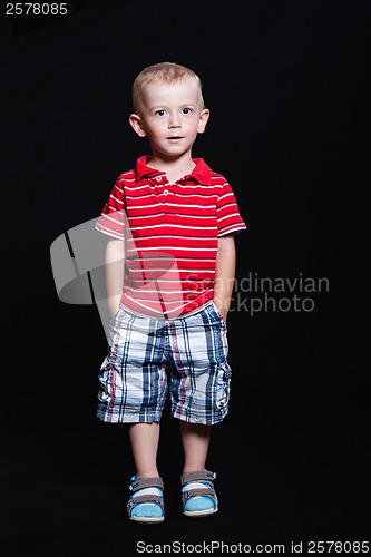 Image of Little boy in the studio