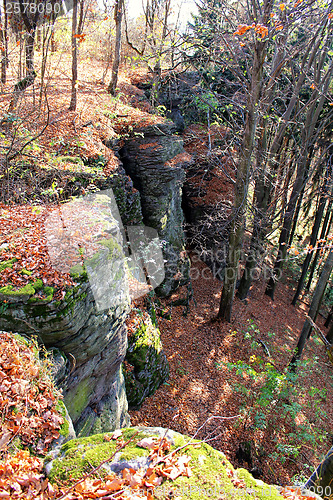 Image of Rocky landscape in autumn