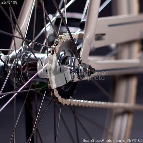 Image of Old refurbished retro bike - Details