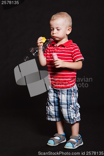 Image of Little boy in the studio