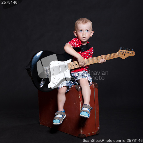 Image of Little boy in the studio