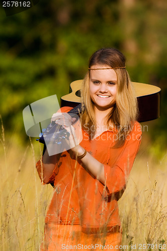 Image of Hippie girl