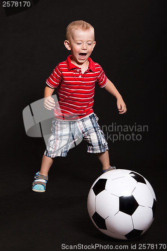 Image of Little boy in the studio