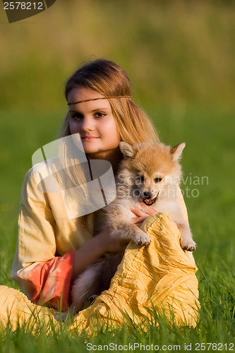 Image of Hippie girl